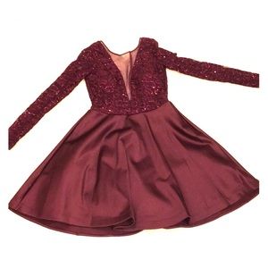 Maroon homecoming dress